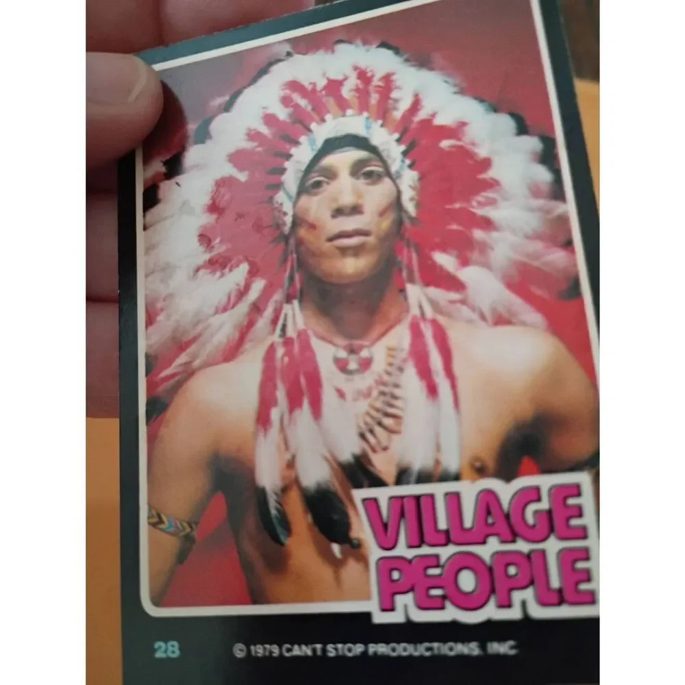 Vintage 1979 Village People Trading Card #28 Disco Era Vintage Music Collectible